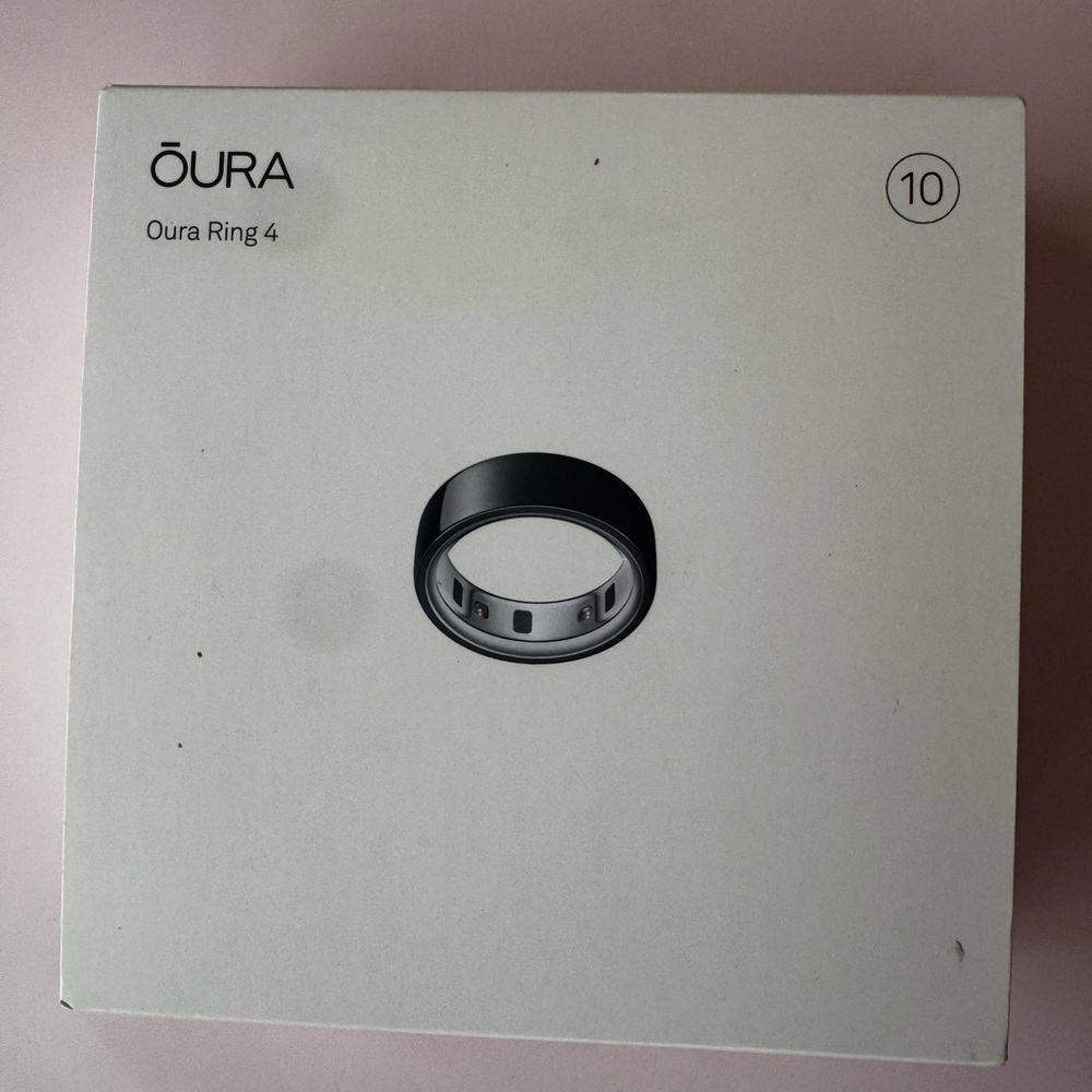 Oura Ring Generation 4 Black Box Size 10